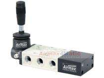 Aluminium Pressure Die Cast 1/4 inch 5/3 Way 3 Position Hand Lever Solenoid Valves 3ARHLV-5 SC_0