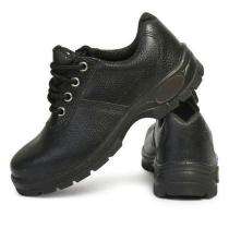 Lorex Leather Steel Toe Safety Shoes Black_0