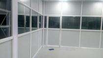Deep 46 mm Aluminium-Framed Acoustic Part Aluminium Partition A01_0