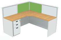 NGFC Workstation Office Tables Inntal Beech, Silver Grey PLPB and MDF Board_0