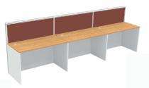 NGFC Workstation Office Tables Inntal Beech, Silver Grey PLPB and MDF Board_0