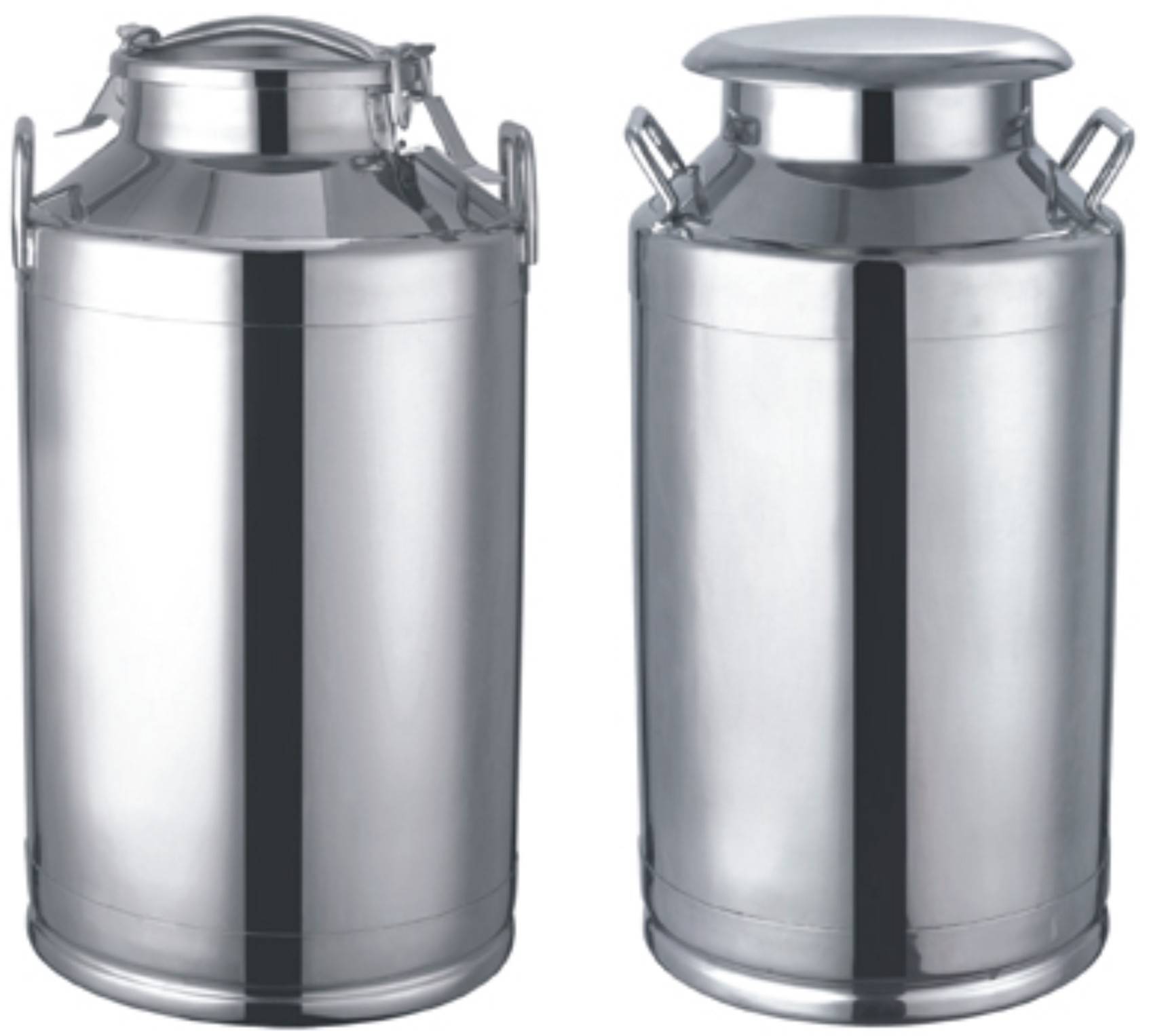 Aluminium 5 - 50 L Round Silver Milk Cans_0