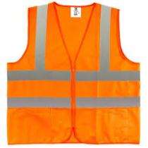 Cotton Safety Jackets L Without Sleeves Orange_0