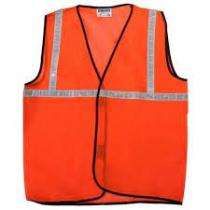 Polyester Safety Jackets L Without Sleeves Orange_0