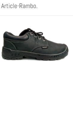 Blackburn RAMBO 728 SINGLE DENSITY Split Leather Steel Toe Safety Shoes Black_0