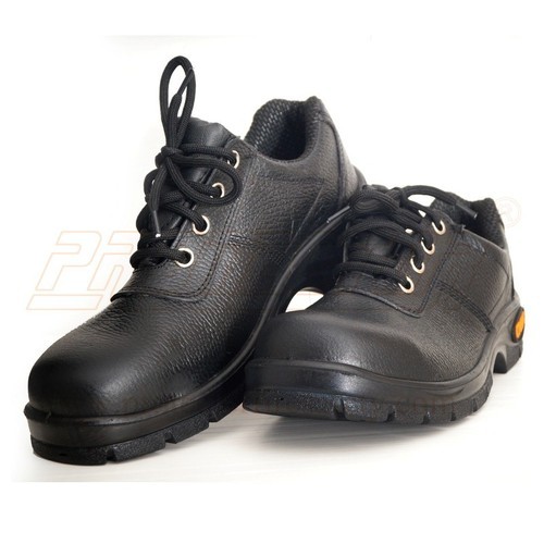 TIGER Lorex S1 BG Buff Leather Steel Toe Safety Shoes Black_1