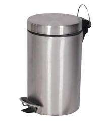 Generic Pedal Bins Silver 5 L Stainless Steel_0