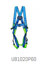 UDYOGI Polyester Full Body Simple Hook Double Rope Safety Harness Free Size_0