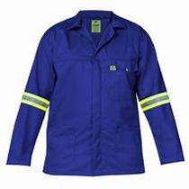Cotton Safety Jackets L With Sleeves Blue_0