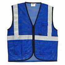Cotton Safety Jackets L Without Sleeves Blue_0