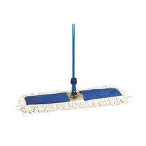 Flat Head Mop Microfibre 45 x 8 cm Blue and White_0