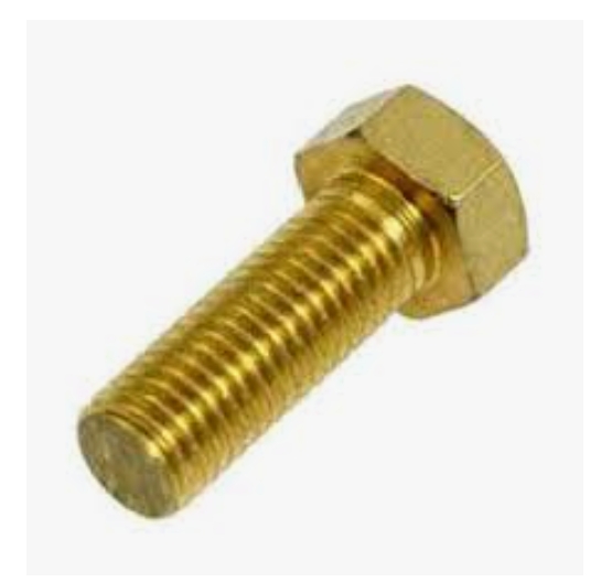 HK M4 Brass Hexagon Head Bolts 10 mm_0
