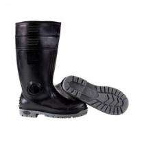 PVC Steel Toe Safety Shoes Black_0