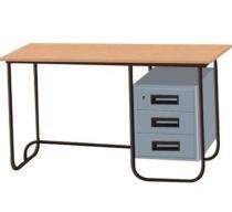 Counter Office Tables Brown Metal_0