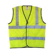 H M Industrial Nylon Safety Jackets L Without Sleeves Yellow_0
