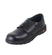 PVC Plain Toe Safety Shoes Black_0