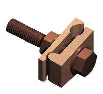 Brass Tower clamp 200 A 8mm Earth Clamps_0