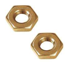 10 mm Hexagon Head Nuts Brass Polished_0