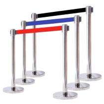 Orchids  Floor Mount Retractable Belt Stanchion Barrier_0