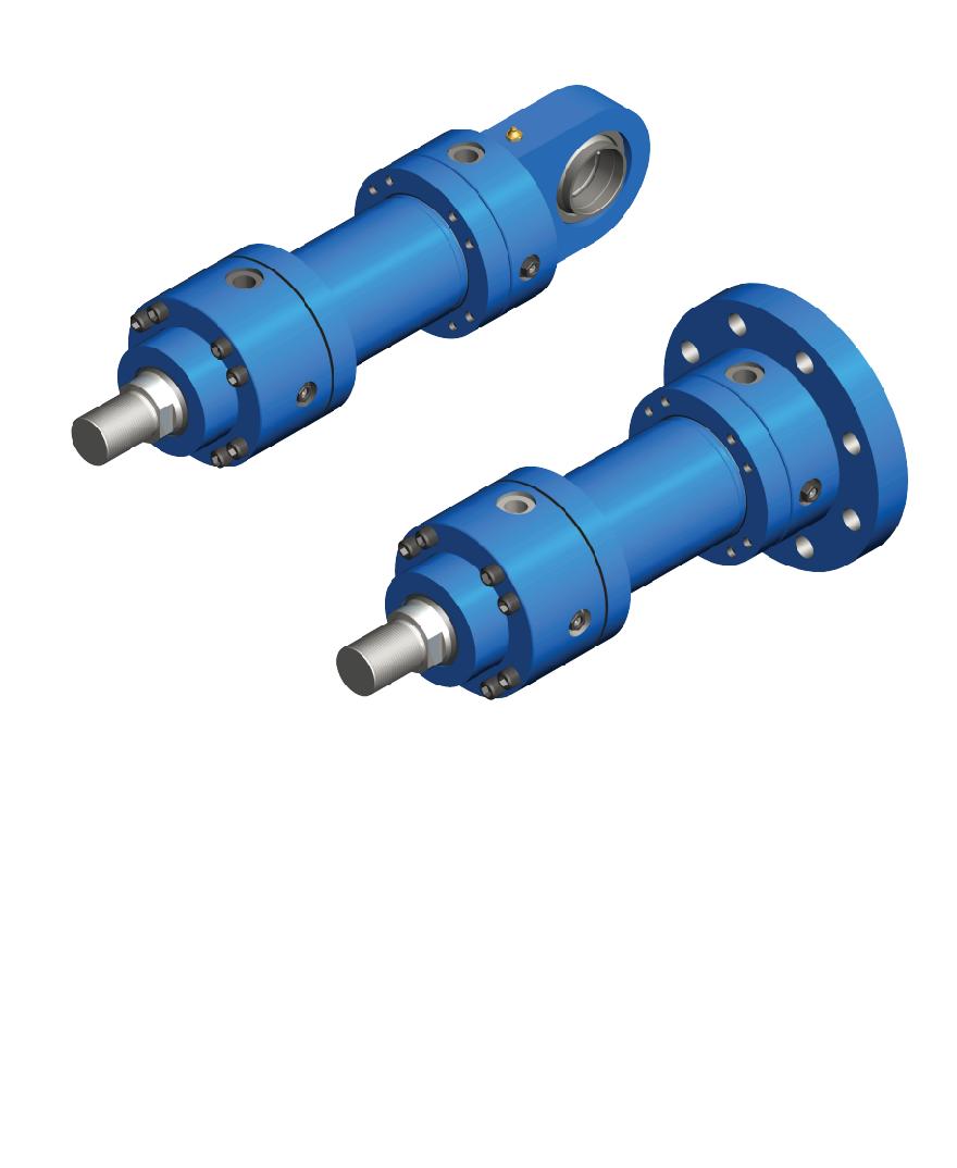 INDO Upto 3000 mm Mill Type Cylinder Upto 210 bar 40 - 300 mm Clevis, Flanged_0