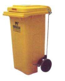 Nilkamal Wheeled Bins Yellow 240 L Plastic_0