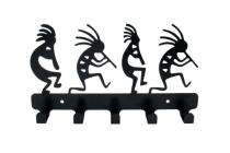 Spillbox Key Stands Mild Steel 20 x 10 cm 5 Hooks Black_0