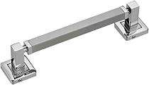 Stainless Steel Rectangular Door Handles Chrome_0