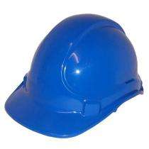 Plastic Blue Air Ventilated Safety Helmets_0