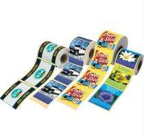 Printed Polypropylene Self Adhesive Label 100 x 100 mm  Multicolour_0
