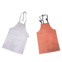 Split Leather Aprons L Orange, White_0