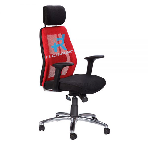 R Origin Ergonomic Mesh Black and Red 435 x 500 x 1000 mm 40 Density PU Foam Office Chairs_0