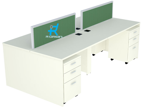 R Origin Worktop Office Tables White Wooden_0