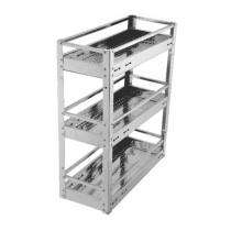 Sepal Pipe, Stainless Steel Rectangular Dish Basket Kitchen Storage Organiser_0