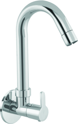 Bright Chrome Finish Sink Cock Faucet Fusion FU11_0