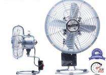 Ravi 200 mm 4 Blades Grey and Black Table Fan_0