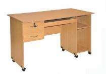 Computer Office Tables Bavarian Beech PLPB & MDF Board_0