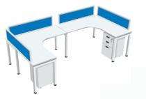 Workstation Office Tables Frosty White PLPB, MDF, CRCA Coated_0