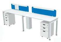 Workstation Office Tables Frosty White PLPB, MDF, CRCA Coated_0