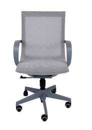 Revolving Grey 450 x 500 x 1080 mm Plastic, Mesh Office Chairs_0