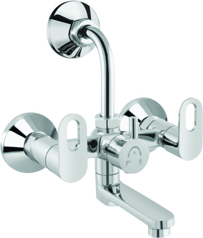 Bright Chrome Finish 2 in 1 Wall Mixer Faucet Ornamix OR14_0