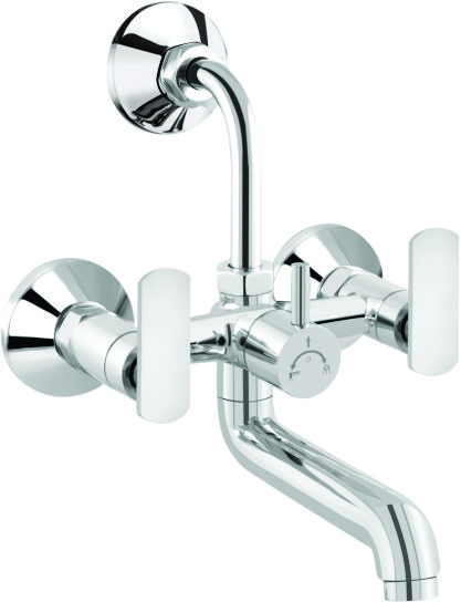 Bright Chrome Finish 2 in 1 Wall Mixer Faucet Antique AT14_0