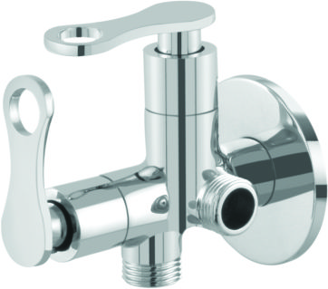 Bright Chrome Finish 2 in 1 Angle Cock Faucet Platinum PL06_0