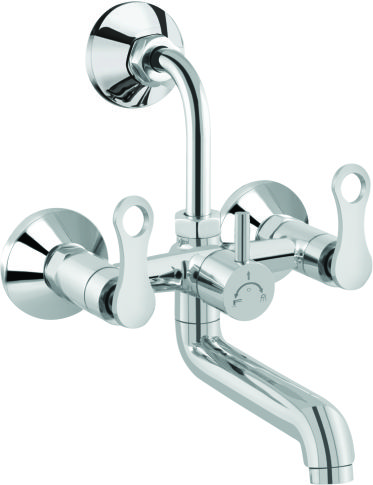 Bright Chrome Finish 2 in 1 Wall Mixer Faucet Platinum PL14_0