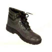 PU Leather Steel Toe Safety Shoes Black_0