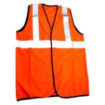 Fabric Safety Jackets L Without Sleeves Orange_0