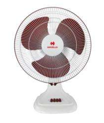HAVELLS Accelero HS 400 mm 3 Blades White and Red Table Fan_0