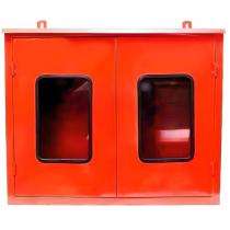 Mild Steel Double Door Fire Hose Cabinet 750 x 600 x 250 mm 12 m_0