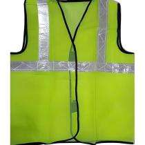 Nylon Safety Jackets M Without Sleeves Green_0