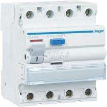 Hager CDC484Y 100 A Four Pole 30 mA RCCB_0