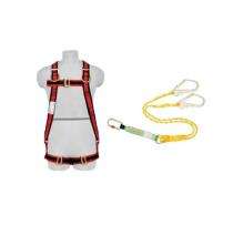 Polyester Full Body Double Rope Scaffold Hook Safety Harness L_0